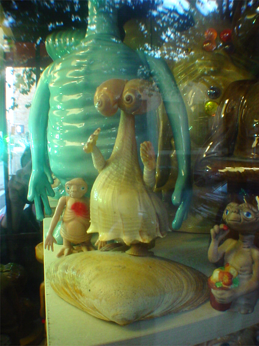 E.T. and Vintage Glassware Collections